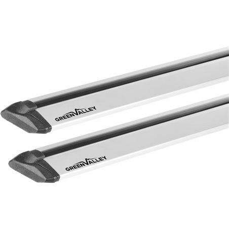 Juego de 2 barras Green Valley Vento aluminio 126 cm