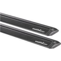 Juego de 2 barras Green Valley Vento Black aluminio negro 107 cm