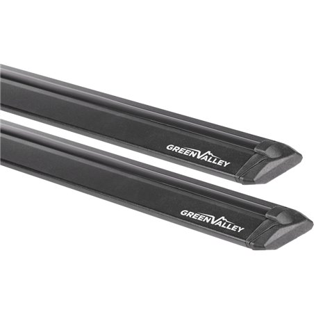 Juego de 2 barras Green Valley Vento Black aluminio negro 107 cm