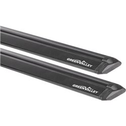 Juego de 2 barras Green Valley Vento Black aluminio negro 126 cm