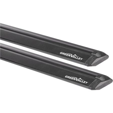 Juego de 2 barras Green Valley Vento Black aluminio negro 126 cm