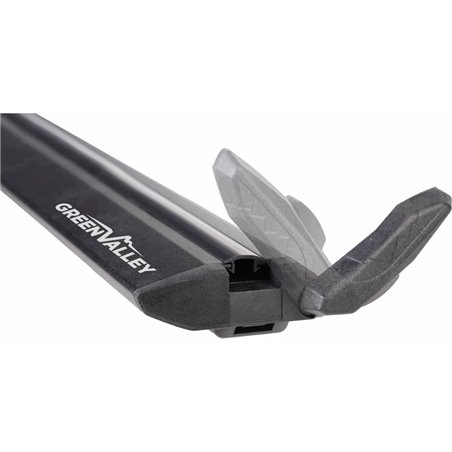 Juego de 2 barras Green Valley Vento Black aluminio negro 142 cm