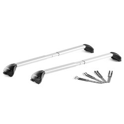 Juego de 2 barras de aluminio Free Line 100 a 130 cm. railing abierto