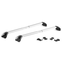 Juego de 2 barras de aluminio Free Line 100 a 130 cm. railing integrado