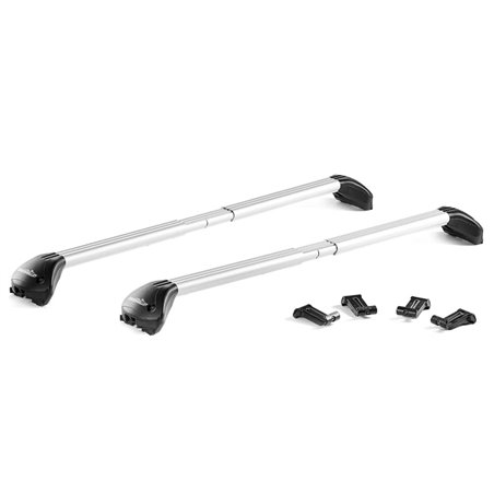 Juego de 2 barras de aluminio Free Line 100 a 130 cm. railing integrado