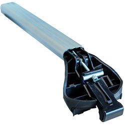 Juego de 2 barras de aluminio Free Line 100 a 130 cm. railing integrado 2